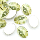 4 Big Ben CLOCK TOWER Oval Glass Dome Seals Cabochons, 18mm x 13mm  cab0181