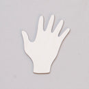 6 NICKEL SILVER HANDPRINT Metal Stamping Blanks, 24 gauge . msb0074
