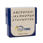 EuroTool Metal Alphabet Letter Stamping Set,  2mm HIGHLANDS UPPER CASE Font tol0348