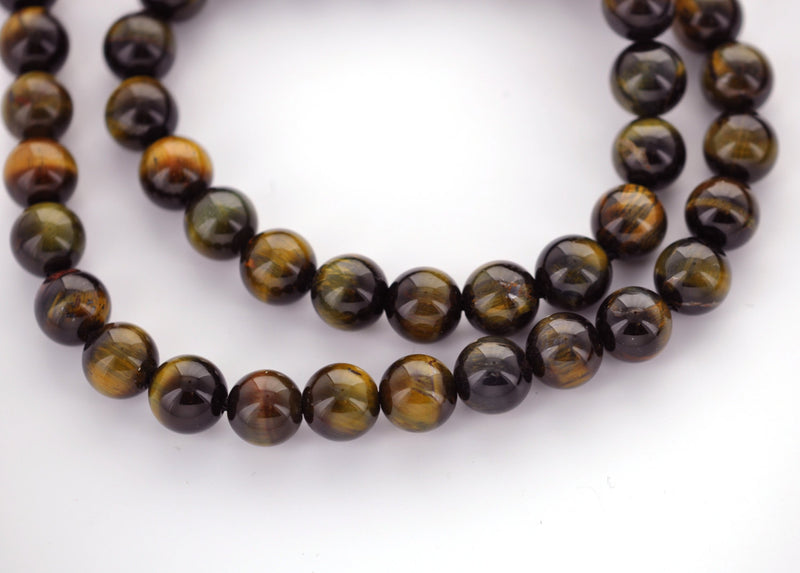 12mm Round TIGER EYE Beads, natural gemstone beads, full strand, about 32 beads, gte0009