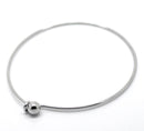 4 Silver Tone Metal BANGLE Charm Bracelets . 20 cm long (7-7/8" long)  fin0212