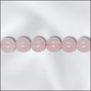 Round Pink ROSE QUARTZ Beads, 8mm  Grade A Natural Gemstones, 1 strand gqz0043