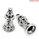 5  Silver Tone LIGHTHOUSE Charms Pendants . chs0267