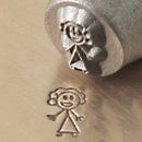 ImpressArt Metal Design Stamp, 6mm MOM STICK FIGURE tol0134