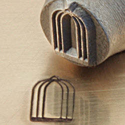 ImpressArt Metal Design Stamp,  Large 9.5mm BIRD CAGE   tol0056