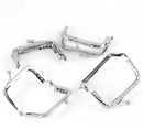 2 Metal Frames for Purse Clasp fin0164