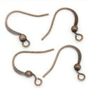 BULK 300 Antiqued COPPER Plated French Hook Earrings Ear Wires (150 pairs)   fin0292