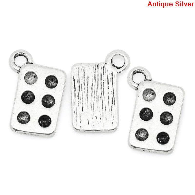 10 Silver Pewter MUFFIN PAN Baking Charm Pendants . chs0381