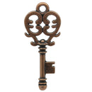 10 Antique Copper Metal FANCY KEY Charm Pendants. Chc0014