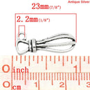 10 Silver Pewter WHISK UTENSIL Baking Charm Pendants chs0616