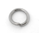 BULK 800 Silver Tone Open Jump Rings 7mm x 1mm, 18 gauge wire jum0040b