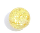 10mm LIGHT YELLOW Round Crackle Glass Beads 50 beads bgl1258