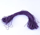 80 meters (262 feet) Sheaf of Cotton Waxed Cord, GRAPE PURPLE 1mm  cor0007