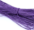 80 meters (262 feet) Sheaf of Cotton Waxed Cord, GRAPE PURPLE 1mm  cor0007
