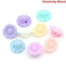 50 Solid Acrylic Pastel BUTTON Beads, mixed colors as shown but0175