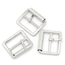 6 Silver Tone Metal Rectangle Belt Buckle Findings fin0044