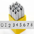 ImpressArt Metal Number Stamping Set,  3mm NEWSPRINT  tol0147