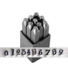 ImpressArt Metal Number Stamping Set,  4mm JEANIE tol0252