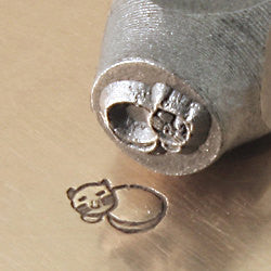 ImpressArt Metal Design Stamp,  6mm SLEEPING CAT tol0104