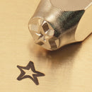 ImpressArt Metal Design Stamp,  6mm ANGLED STAR tol0199