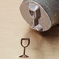 ImpressArt Metal Design Stamp,  6mm CHAMPAGNE GLASS tol0131