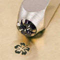 ImpressArt Metal Design Stamp,  6mm HIBISCUS FLOWER  tol0034