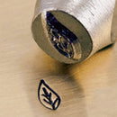 ImpressArt Metal Design Stamp,  6mm LEAF, Left Facing  tol0100