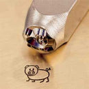 ImpressArt Metal Design Stamp,  6mm OINKY PIG  tol0014