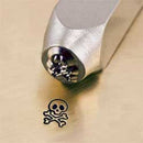 ImpressArt Metal Design Stamp,  6mm SKULL AND BONES tol0200