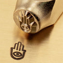 ImpressArt Metal Design Stamp,  6mm HAND of MIRIAM  Hamsa Evil Eye  tol0152