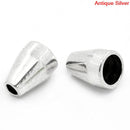 10 Spacer Beads Cone Antique Silver 11x8mm . fin0109