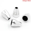 10 Spacer Beads Cone Antique Silver 11x8mm . fin0109