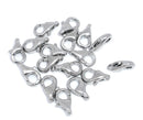 40 pcs Antiqued SILVER Tone Lobster Clasps 12mm x 7mm  fcl0037
