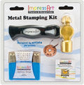 ImpressArt Metal Design Stamping KIT Set, BALLROOM BOOGIE 3mm lowercase, hammer, steel block tol0273
