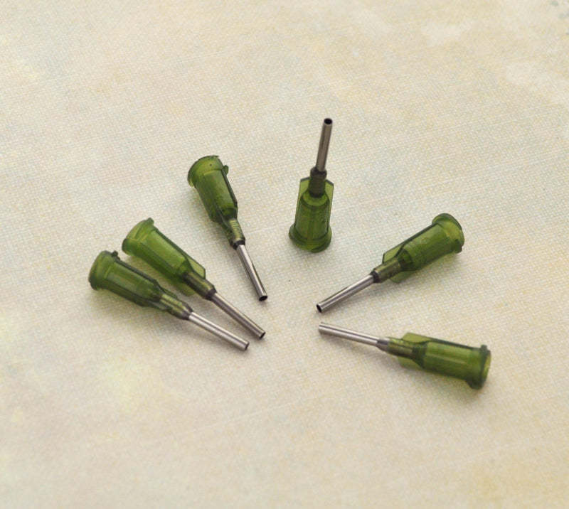 Luer Loc Replacement Tips for Glue, CrystalNinja Syringes, 14ga, 14 gauge, 6 pcs per package tol0245