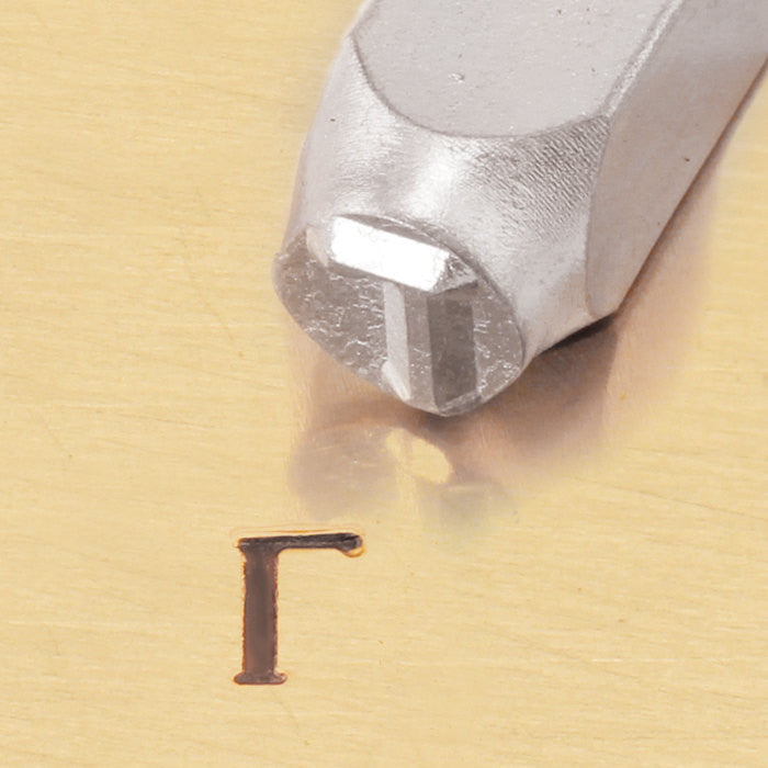 ImpressArt Metal Design Stamp,  6mm GAMMA Greek Letter tol0089