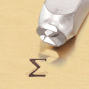 ImpressArt Metal Design Stamp,  6mm SIGMA Greek Letter tol0096