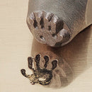 ImpressArt Metal Design Stamp,  9.5mm LARGE HANDPRINT RIGHT Hand Print  tol0430