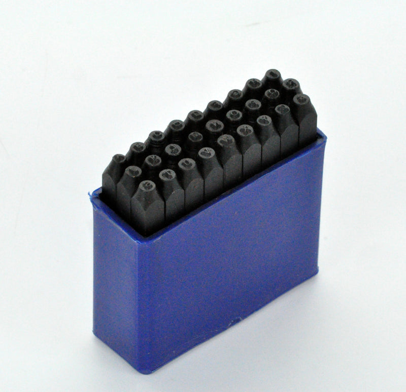 Economy SANS SERIF UPPERCASE Metal Stamping Set,  Small 1.5mm (1/16")  tol0149