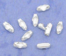 100 pcs Silver Plated Ball Chain Connector Clasp 5x2.5mm (Fits 1.0mm to 1.5mm Ball Chain)  fin0338