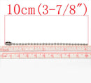 10 Key Chain Ball Chain Connectors, 10cm long (3 7/8")  fch0157