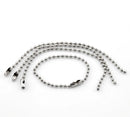 10 Key Chain Ball Chain Connectors, 12cm long (4 3/4")  fch0089