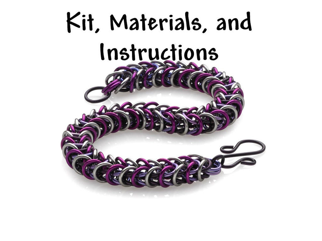 CLEOPATRA Box Chain Weave Bracelet Chain Mail Weave Got Maille Kit, in
