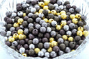 30 MIXED COLOR Stardust Metal Round Beads  8mm  BME0005