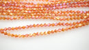 4mm SUNSET TANGERINE AB Faceted Bicone Crystal Glass Beads, about 78 beads, bgl1586