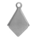 10 Stainless Steel Metal Stamping Blank Charms, DIAMOND RHOMBUS tags. 18 gauge MSB0037