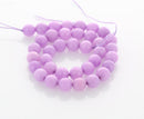 1 Strand Round Dyed Faceted ORCHID PURPLE JADE Gemstone Beads, 10mm gjd0002