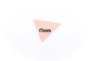10 Bright COPPER TRIANGLE Geometric Shapes, Metal Stamping Blanks, Charms, Pendants 17mm (about 5/8") msb0064