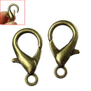 5 Large Bronze Tone Metal Lobster Clasps  23mm x 12mm  fcl0017