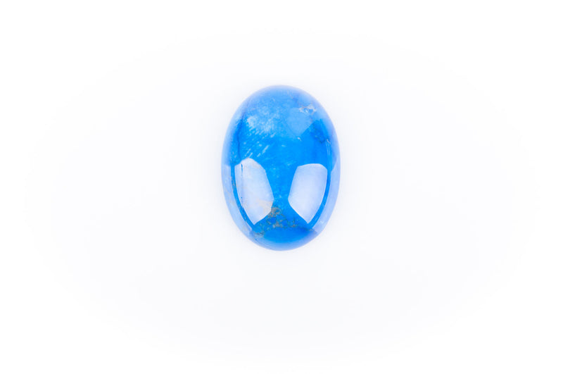 2 Oval Gemstone Cabochons, 25x18mm, Dyed BLUE HOWLITE Magnesite  cab0047